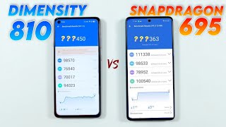 Dimensity 810 Vs Snapdragon 695  Antutu Benchmark amp Specification [upl. by Rma875]