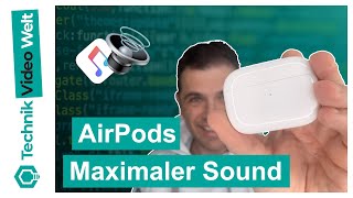 AirPods 🎧 Maximale Lautstärke erhöhen 🎶 AirPods Lauter machen [upl. by Ztnaj758]