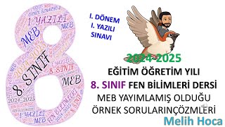 8 SINIF FEN BİLİMLERİ DERSİ 1 DÖNEM 1 YAZILI SINAVISENARYO SORULARININ ÇÖZÜMLERİ [upl. by Khai]