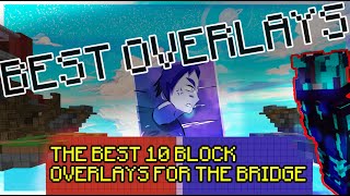 Showcasing the 10 Best Block Overlays  Hypixel Bridge [upl. by Attenal94]