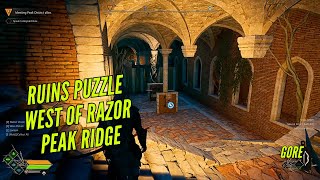 Ruins Puzzle West of Razor Peak Ridge Grit Mine  Robin Hood Sherwood Builders [upl. by Suollecram]