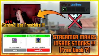 StremZ loses his FROSTBITE UNOBTAINABLE COINFLIP  Insane Krunkerio Twitch Clips 27 [upl. by Ruffi]