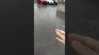 Incredible Hailstorm vs Car shorts [upl. by Hayalat456]