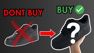 DONT BUY Black Air Force 1’s Buy This Instead [upl. by Neelahtak]