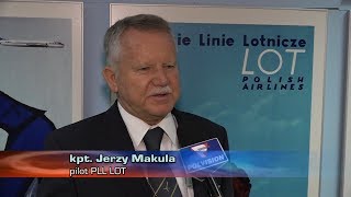 news  20170929  PLL LOT kpt Jerzy Makula odlatuje na emeryture [upl. by Luba]