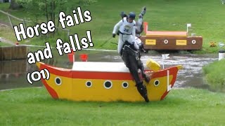 HORSE FAILS AND FALLS 01 [upl. by Cirri]