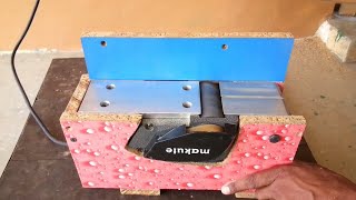 Benchtop Jointer For Electric Wood Hand Planer making simple and easy homemade [upl. by Pogue]