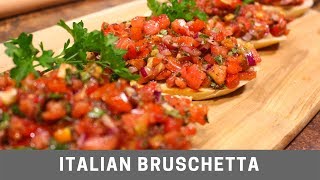 Italian Bruschetta Easy Recipe [upl. by Akenahs]