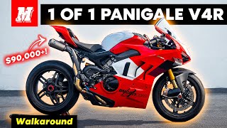 Most Beautiful 2023 Ducati Panigale V4R  Walkaround [upl. by Attekahs]