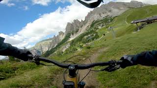 MTB Dolomites  Dantercepies Flow line Selva di Val Gardena [upl. by Eanwahs]