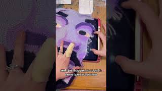 Freeform crochet portrait trick freeformcrochet crochet crochettips crochettutorial fiberart [upl. by Nelda]