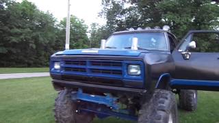 dodge mud truck on 44s [upl. by Kcirrad]