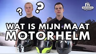 Wat is mijn maat Motorhelm  MotorkledingcenterTV [upl. by Tega]