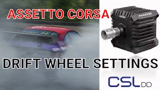 Fanatec CSL DD  Drift Wheel Setup for Assetto Corsa [upl. by Ielirol945]