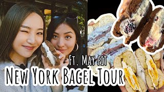 Top 3 Bagels in NYC 紐約必吃的貝果！feat MayFit8572 [upl. by Lovash469]