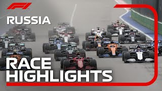 Race Highlights  2021 Russian Grand Prix [upl. by Doownil]