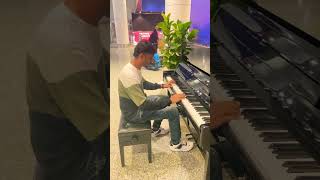 Live performance at Malaysia 🇲🇾 Airport Piano piano concert music pianoking sia live [upl. by Aikemit]