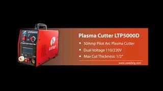 LOTOS LTP5000D 50 Amp Pilot Arc Plasma Cutter Installation Guide and Demonstration [upl. by Ehsrop]