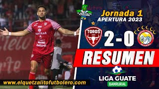 DERROTA DEL CAMPEÓN Malacateco 2 vs Xelajú 0  Jornada 1 Apertura 2023 RESUMEN [upl. by Jos]