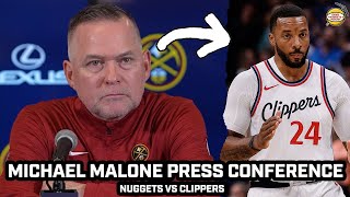 Michael Malone Says Powell quotKicked our Aquot amp Takes Blame for Loss [upl. by Eatnoled]