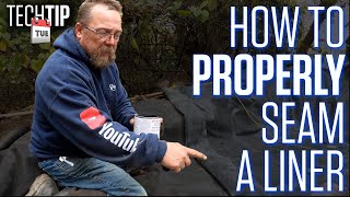 Learn How To Seam a Pond Liner with Tape and Primer [upl. by Philan]