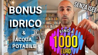 BONUS IDRICO 2022 fino a 1000 euro senza modello isee [upl. by Kidder]