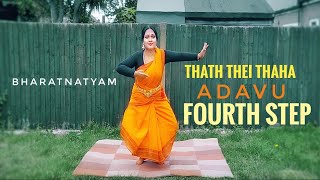 Bharatanatyam  Thath Thei Thaha  4th step  Indian Classical Dance  Anu Lanish [upl. by Cullan268]