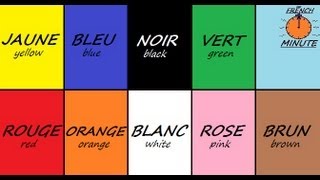 Learn French with Jublie2  French Colors The French Minute [upl. by Albertine972]