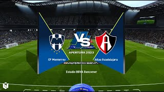 Monterrey vs Atlas ● Liga Mx 2024 ● Gameplay Pes 2021 [upl. by Landbert]