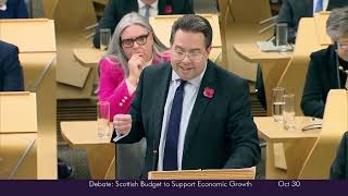 Scottish Conservative Party Debate Using the Budget to Support Economic Growth  30 October 2024 [upl. by Miles]