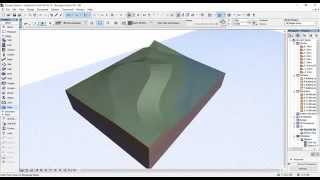 Model terrain in ArchiCAD  create site [upl. by Acinoreb285]