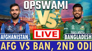 🔴Afg vs Ban Live  2nd ODI  Afghanistan vs Bangladesh Live Cricket Match Today Score amp Commentary [upl. by Nytsud]