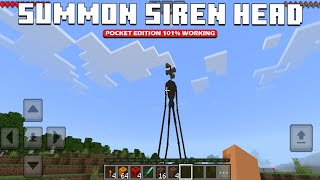 How to Summon SIREN HEAD in Minecraft NO MODS [upl. by Olbap]