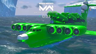 Fluorescent Green Camouflage  New Skin for RF Loon Project903 in Action  Modern Warships [upl. by Inalaeham]