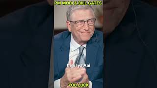 Exchange with Bill Gates Tech amp AI modi billgates shorts [upl. by Zolner]