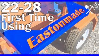 Eastonmade 2228 Wood Splitter  First Split EastonmadeWoodSplitters [upl. by Tichonn267]