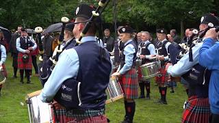 Lurgan 2019  Field Marshal Montgomery Pipe Band  Medley practice [upl. by Jewett]