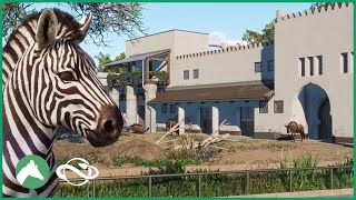 Blue Wildebeest amp Zebra Habitat  Elm Hill City Zoo  Planet Zoo [upl. by Hebe]