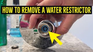 How To Remove a Water Restrictor from a Showerhead [upl. by Ezequiel]