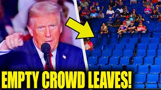 Trump Throws TANTRUM As Crowd LEAVES EMPTY Rally [upl. by Yllus44]