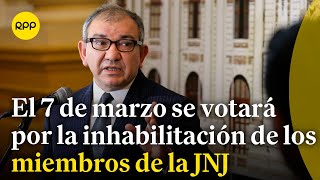 José Cevasco expresa su punto de vista sobre la votación de inhabilitación a los miembros de la JNJ [upl. by Alli]