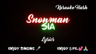 Snowman by Sia Lyrics version Song with Lyrics [upl. by Ettennil]