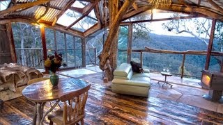 The Worlds Coolest Treehouse 😍😍😍 with a spa is also the Worlds Best Airbnb [upl. by Carleton]