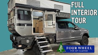 Hawk Flatbed Four Wheel Camper Interior Tour [upl. by Enahsed43]