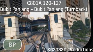 SMRTEXCLUSIVE C801A TURNBACK TRIP C801A 120127  Turnback BP6 Bukit Panjang Thru Crossings [upl. by Litsyrk]