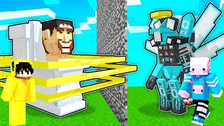 TİTAN ASTRO VS DİAMOND SPEAKER MAN  Minecraft [upl. by Aimil]