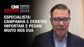 Especialista Campanha e debates importam e pesam muito nos EUA  WW [upl. by Enetsirhc]