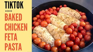 Baked Shredded Chicken Feta Cheese amp Tomato Pasta [upl. by Bodnar]