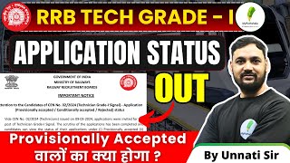 Latest Update RRB Tech Grade 1 Application Status Out Check Full Details Now [upl. by Maleki]