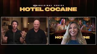 ‘Hotel Cocaine’ stars Michael Chiklis and Mark Feuerstein dish on reallife Mutiny club goals [upl. by Fem977]